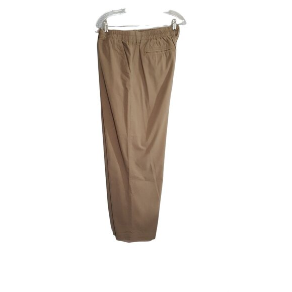 American Republic Mens Khaki Pants Elastic Waist Zippered Side Pocket 36 X 27 - Picture 2 of 7